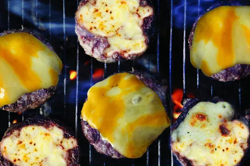 Vista 2 de Jim Beam JB0181 9" Burger Cover Cheese Melting Dome, Plata