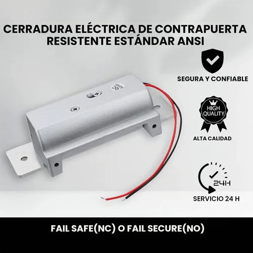 Vista 6 de Cerradura Eléctrica de Pestillo de Puerta de Servicio Pesado Estándar ANSI Mejorada 2025 para Sistema de Control de Acceso de Puerta