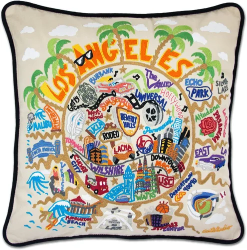 Vista 142 de Catstudio Portland (Oregon) - Almohada decorativa bordada