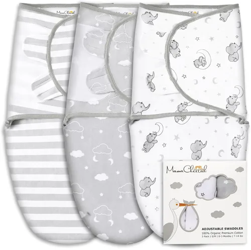 Vista 32 de Mama Cheetah Saco de envolver para bebés prematuros, saco de dormir orgánico para bebés prematuros, manta para envolver prematuros, envolturas