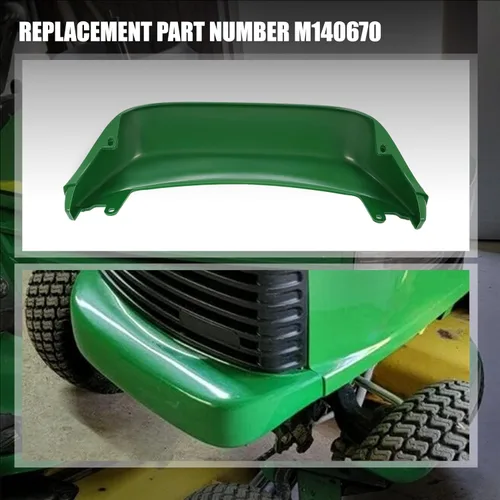 Vista 6 de Nuevo parachoques delantero compatible con John Deere GT225 GT235 GT235E GT245 GX255 LX255 LX266 LX277 LX279 LX280 LX288 LX289 Reemplazo para número