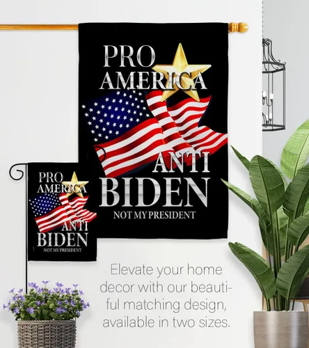 Vista 8 de Pro America - Paquete de bandera anti-Biden House de Estados Unidos, presidente político demócrata, fiesta de té republicana de Estados Unidos