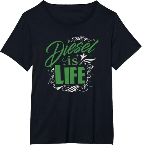 Vista 23 de Diesel is Life Roll Coal Diesels Truckers Smoke Camiseta Negro