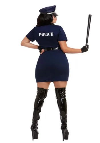 Vista 2 de Disfraz de Mujer Oficial Pat U. Down Talla Plus Multicolor