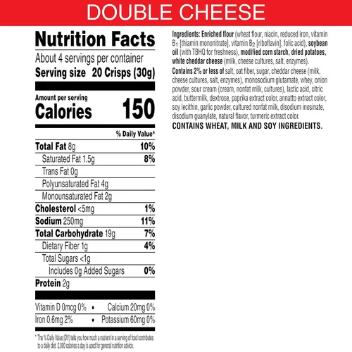 Vista 2 de Cheez-It Snap'd - Pasabocas horneados de doble queso, bolsa de 3.6 onzas (paquete con 6 bolsas)