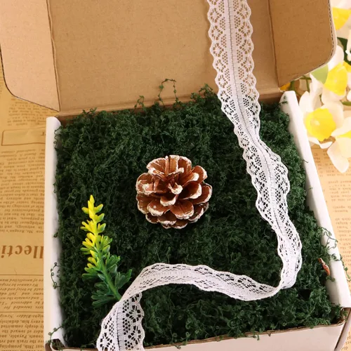 Vista 19 de El musgo verde artificial se utiliza para pavimento en maceta, relleno de jarrones, decoración de mesa de boda, pecera de cristal, paisaje