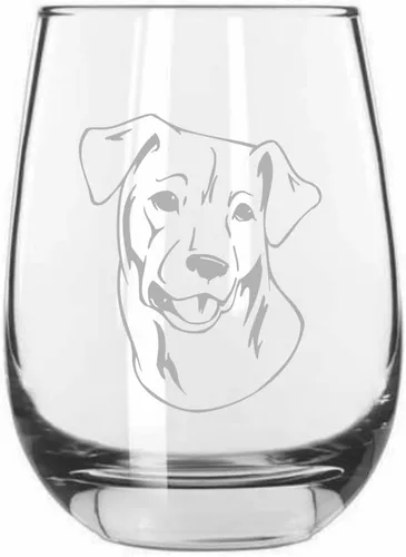 Vista 69 de Shar Pei (chino) - Vaso de vino sin tallo grabado para perro, 15.25 onzas
