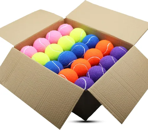 Vista 9 de SHYUJAJIE Pelotas de tenis, paquete de 40 pelotas de entrenamiento de tenis, pelotas de tenis de alta elasticidad para principiantes, pelotas