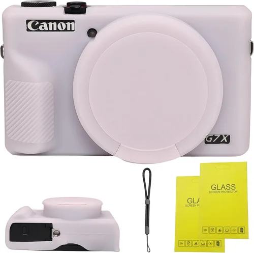 Vista 9 de Funda para cámara digital Canon Powershot G7 X Mark III, funda de silicona suave para cámara réflex digital Canon Powershot G7X Mark III, viene
