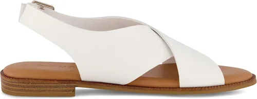 Vista 4 de CUSHIONAIRE Sandalia Lake con banda cruzada para mujer + espuma viscoelástica