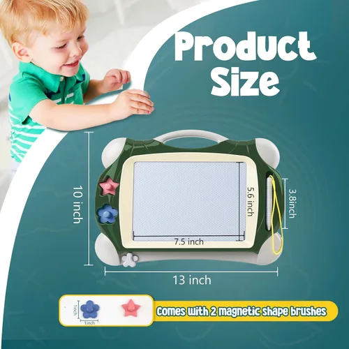 Vista 2 de Tablero de dibujo magnético, juguetes para niños de 1, 2, 3 años, tablero de dibujo para niños, cumpleaños, Pascua, Navidad, Halloween, regalos