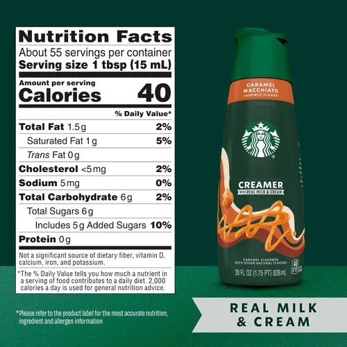 Vista 2 de Starbucks Caramel Macchiato - Crema de café, 28 onzas líquidas