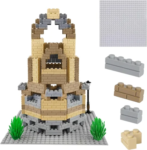 Vista 11 de Placas base clásicas compatibles con ladrillos y placas base, juego combinado de base de construcción de 10 x 10 pulgadas y 10 x 5 pulgadas, placas