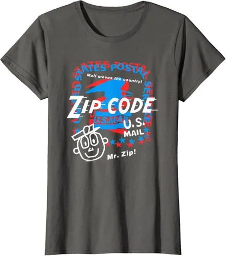 Vista 6 de USPS Camiseta con collage Mr. Zip, Negro, S