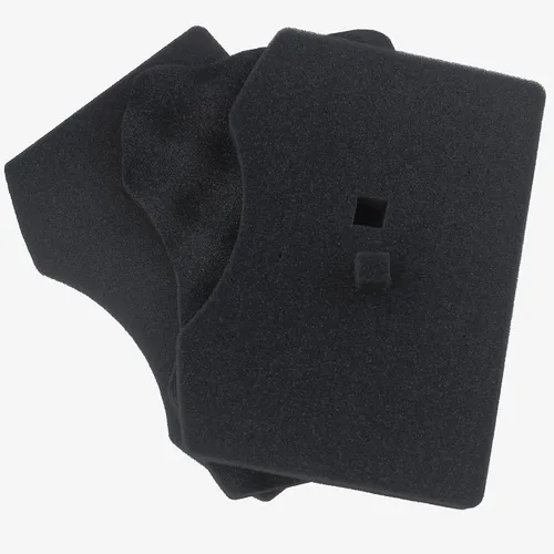 Vista 6 de Maletín de plástico pequeño con espuma – Maletín duro de transporte con interior de espuma de plumón, protección acolchada para almacenamiento