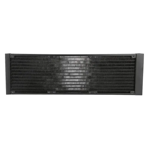 Vista 9 de Intercambiador de calor de 12 tubos Intercambiador de calor de computadora de radiador para sistema de refrigeración por agua de PC (14.173 in)