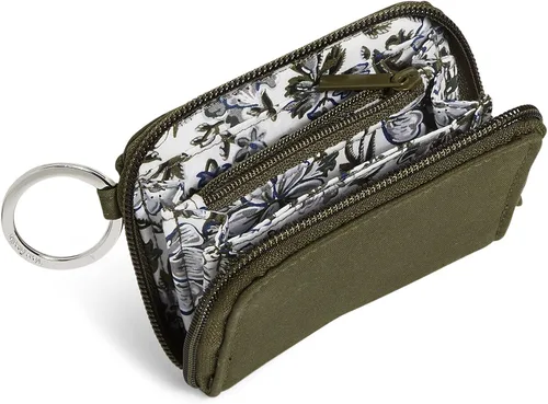 Vista 2 de Vera Bradley Cartera pequeña de algodón con cremallera para mujer con protección RFID