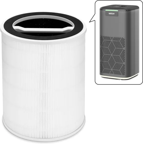 Vista 9 de WELOV P200S - Filtro de repuesto para purificador de aire, paquete de 2 unidades, 3 en 1 H13 True HEPA y filtro de carbón activado de alta