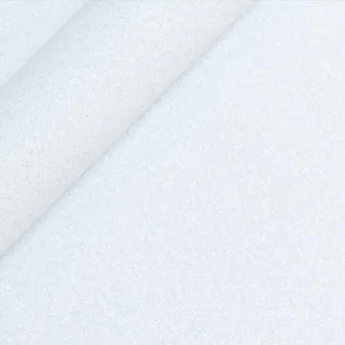 Vista 2 de Siser Vinilo de transferencia de calor con purpurina blanco 11.8 x 36 pulgadas