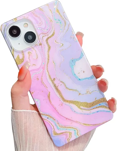 Vista 22 de Elegante funda con patrón de perlas compatible con iPhone, de borde rectangular, delgada, suave, de silicona de poliuretano termoplástico (TPU)