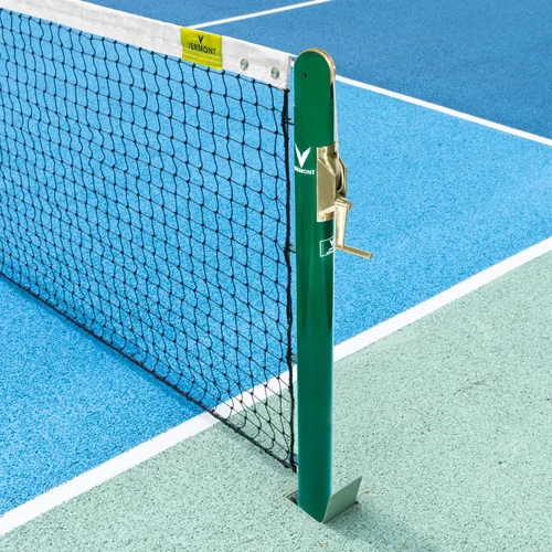 Vista 7 de Vermont Postes de pickleball Tamaño reglamentario, postes de acero resistentes a la intemperie con enchufes de tierra opcionales, solo postes