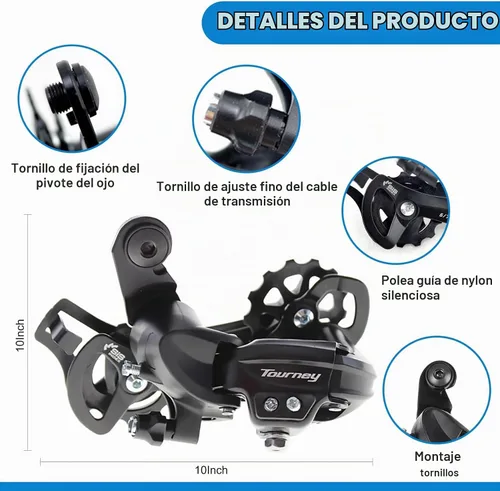 Vista 2 de Bike Rear Derailleur RD-TY300 Direct Mount 6/7 Speed for Mountain Bicycle