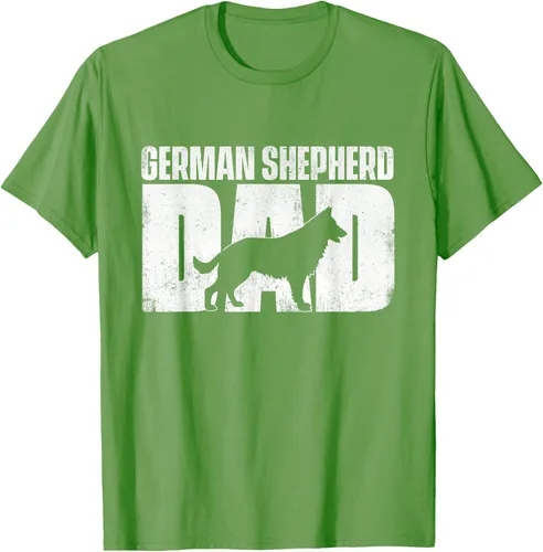 Vista 16 de Camiseta de pastor alemán para el día del padre del dueño de perros caninos, Negro