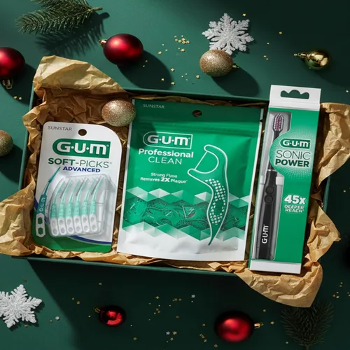 Vista 8 de GUM Soft-Picks Advanced, Palillos Dentales Fáciles de Usar para la Limpieza y Salud de los Dientes, Cepillos Interdentales Desechables