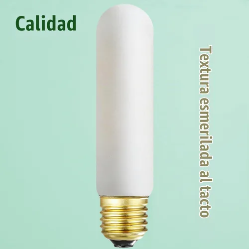 Vista 2 de Leools Bombilla LED esmerilada T10, bombilla LED tubular regulable E26, 8 W igual a 60 W, 3000 K, blanco suave, CRI90+, 600 lm, base E26 de T10
