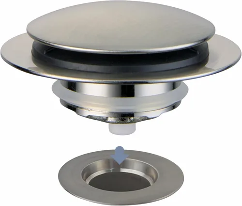 Vista 10 de Tapón de Desagüe de Bañera Negro Mate, Hidrop Tapón de Desagüe Universal Pop Up Tip Toe para Bañera, Se Ajusta de 1.375 a 1.5 Pulgadas, Reemplaza