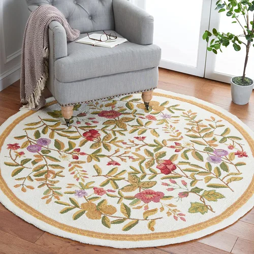 Vista 16 de SAFAVIEH Chelsea Collection - Alfombra decorativa de 1 pies 8 pulgadas x 2 pies 6 pulgadas, color negro, lana de campo francesa enganchada a mano