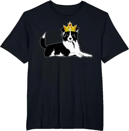 Vista 36 de Border Collie Crown - Camiseta veterinaria de piel de pastoreo de ovejas, Negro