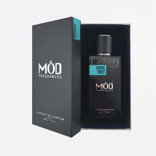 Vista 4 de Tropic Twist Perfume Para Hombres - Perfume Aromático Amaderado De Larga Duración Extrait De Parfum 1.7 fl oz