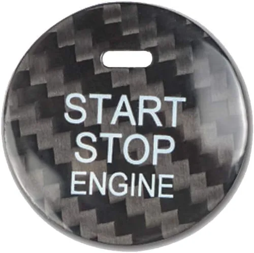 Vista 2 de Adhesivo negro para interruptor de arranque de encendido para Mazda 3 Axela para Mazda 6 Atenza CX-3 CX-4 CX-5 CX-8 MX-5 Cubierta de botón de motor