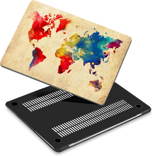 Vista 32 de Funda rígida ligera compatible con MacBook Pro de 13 pulgadas CD-ROM (2008-2012) modelo A1278, funda rígida protectora de plástico