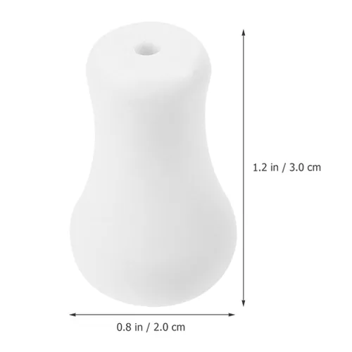Vista 2 de 20 pomos de plástico para persianas blancas, pomos de plástico para cable ciego, para colgar, extremos de cable para cortina y manualidades