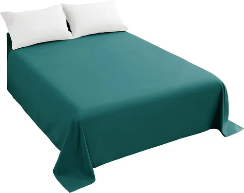 Vista 12 de Sfoothome Sábana encimera de tamaño matrimonial – Microfibra cepillada extra suave, lavable a máquina, sin arrugas (beige, matrimonial)