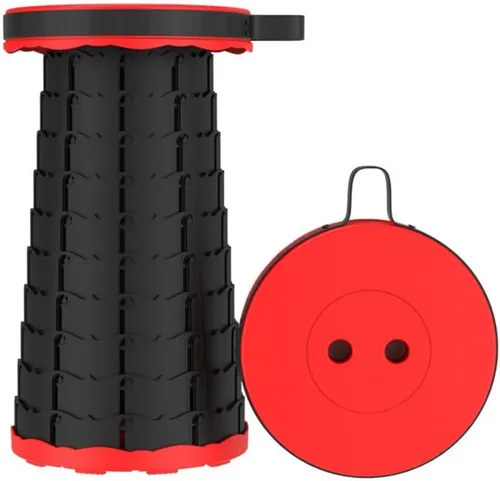 Vista 11 de Taburete plegable plegable portátil retráctil, plegable plegable telescópico plegable para adultos para pesca al aire libre, senderismo, jardinería