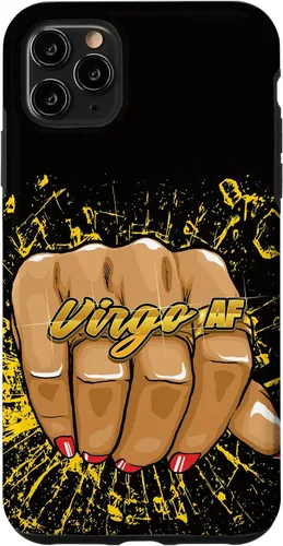 Vista 13 de iPhone 13 Pro Max Virgo AF - Anillo de astrología de cumpleaños para mujer, signo del zodiaco, funda Virgo