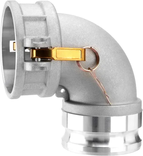 Vista 7 de Accesorio de manguera tipo DA para leva y ranura, codo de 90 grados, Camlock hembra de 2 pulgadas x 2 pulgadas Camlock macho, 250 PSI
