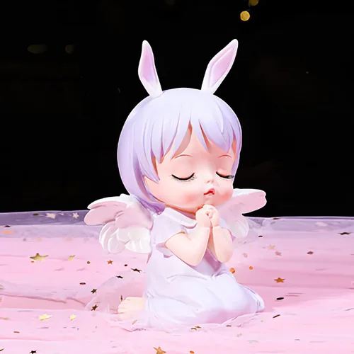 Vista 3 de Blessing Angel - Bonita alcancía para niñas, es un regalo único perfecto, decoración de guardería, recuerdo, regalo de bautismo de bebé o alcancía