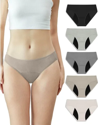 Vista 8 de Neione - Ropa interior menstrual para mujer, bragas cómodas de modal en estilo bikini para niñas