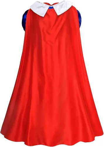 Vista 2 de COTRIO Vestidos de Princesa para Niñas Fiesta de Cumpleaños Vestidos Elegantes con Diadema Guantes Tiara Cetro Collar Anillo Aretes Disfraces