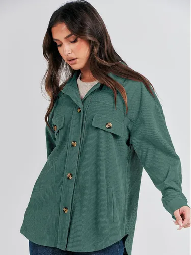 Vista 9 de ANRABESS Chaqueta de pana para mujer, de gran tamaño, manga larga, con botones, para otoño 2023