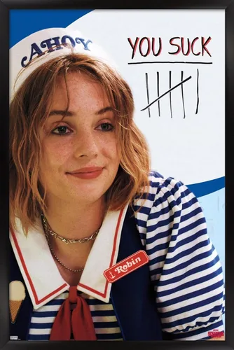 Vista 9 de Trends International Netflix Stranger Things 3 - Póster de pared, 14.725 x 22.375 pulgadas, versión enmarcada en madera de granero