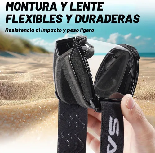Vista 4 de SAKOU Gafas antivaho para niños y jóvenes de 3 a 12 años Negro