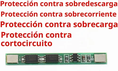 Vista 2 de 5 unids 1S 3.7 V 4A 18650 cargador PCB BMS placa de protección para celda de batería de litio de iones de litio