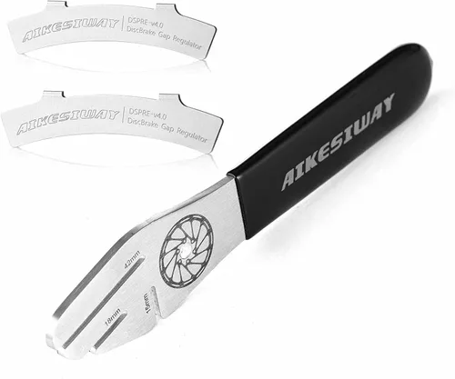 Vista 10 de Rotor Truing Fork Herramienta de alineación de disco de bicicleta Llave de freno de bicicleta, herramienta de alineación de almohadilla de freno