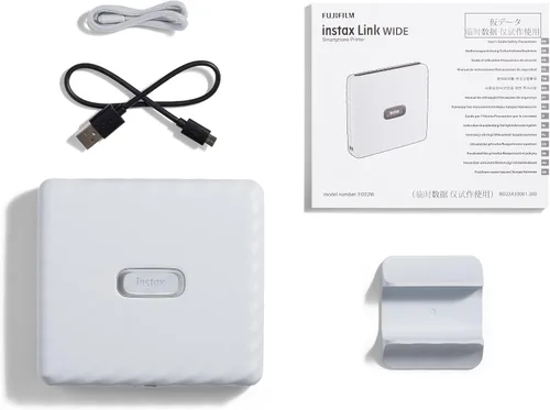 Vista 7 de Fujifilm Instax Link Wide - Impresora, color blanco ceniza