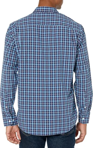 Vista 3 de Tienda Essentials Mens Regular-Fit Long-Sleeve Casual Poplin Shirt
